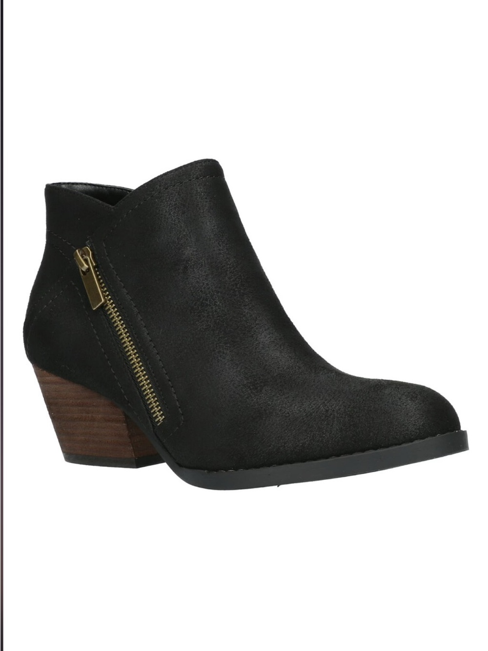 Bella vita Bobbi bootie zip boots black new 6.5 w